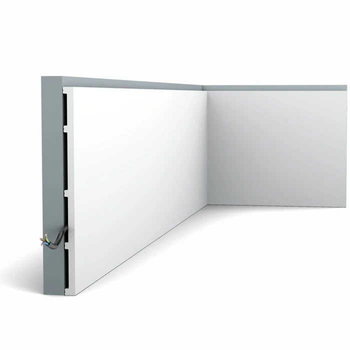Плинтус Orac Decor (2000x250x13) Белый SX207 Square