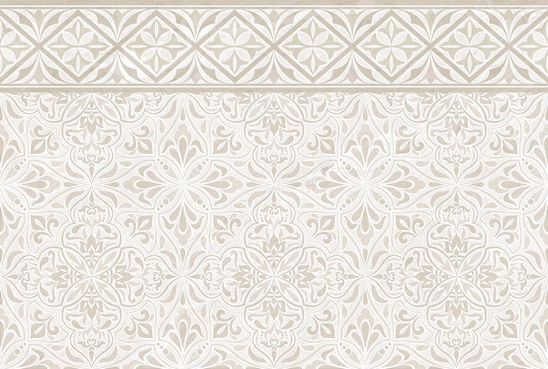 Плитка настенная Global Tile Gestia Бежевый Ornament Plus 27x40 см (9GE0201TG)