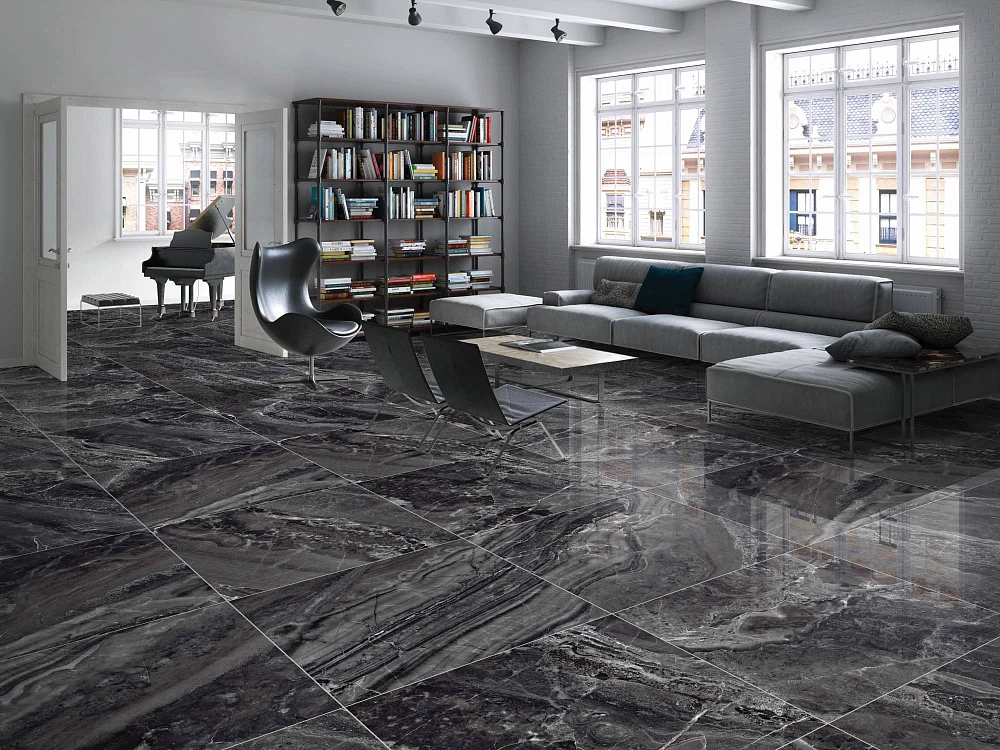 Керамогранит Primavera Titan Black Polished 60x60 см (PR115)