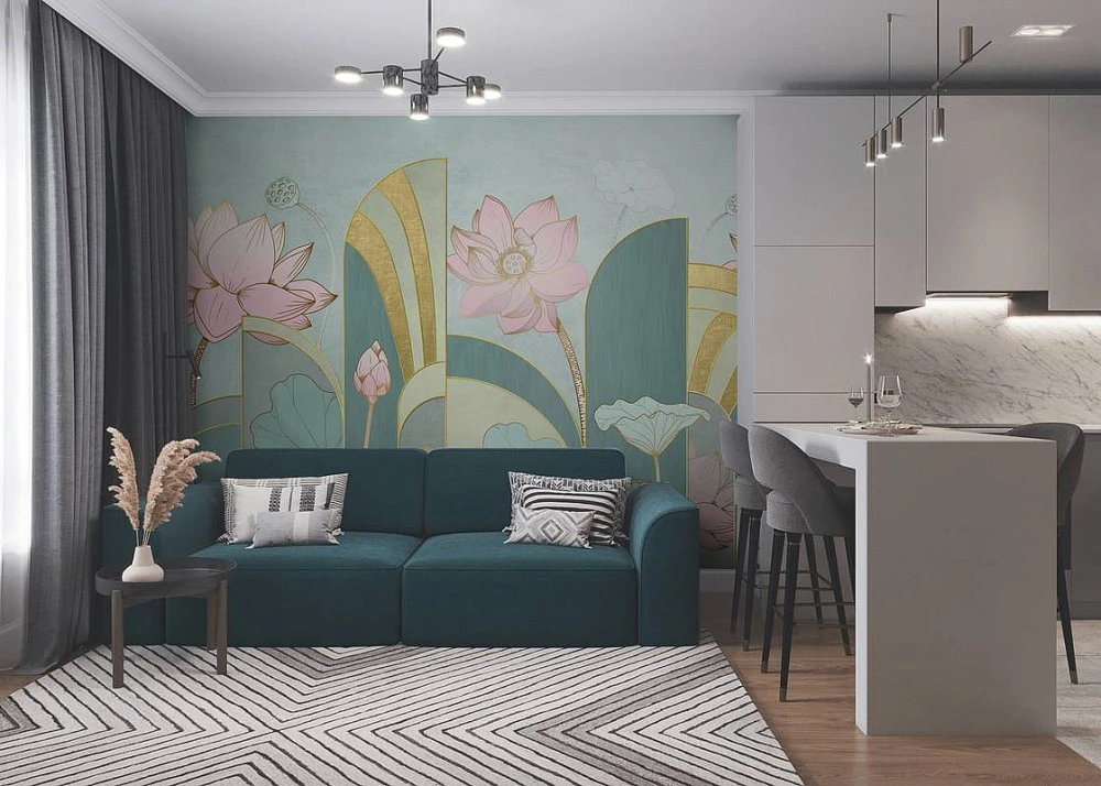 Фреска Artegrafico Geo Flowers AG-GF-007