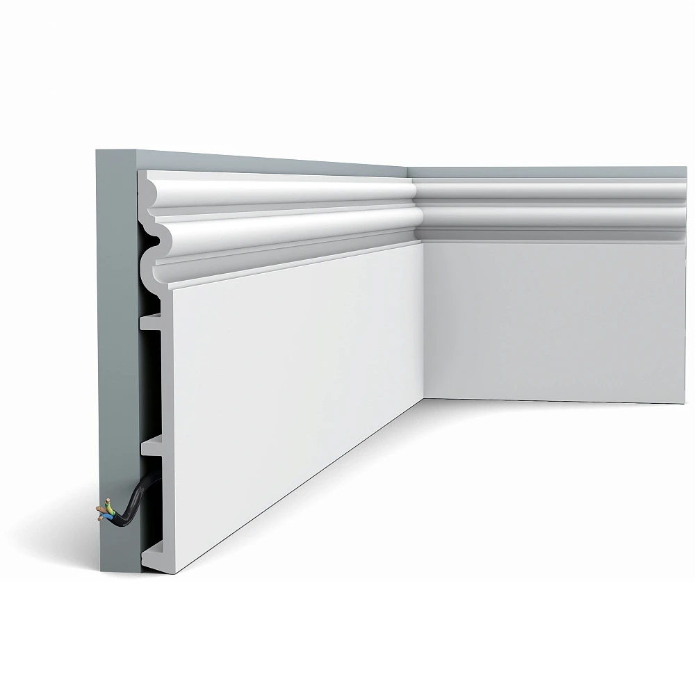 Плинтус Orac Decor (2000x250x22) Белый SX193 Autoire